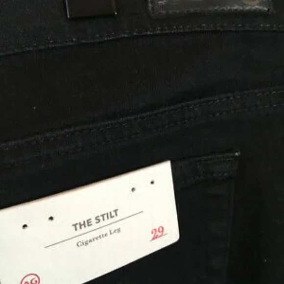 Adriano Goldschmed Black Stretch Cigarette Jeans